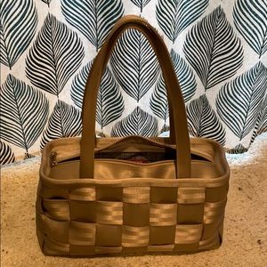 Harvey’s seat belt satchel purse